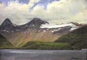 Knud Bergslien Fjordbunn oil painting on canvas